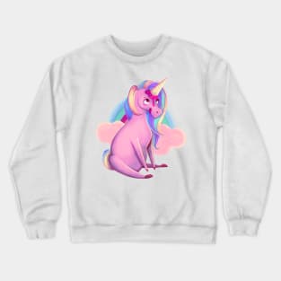 Ice Unicorn - White Crewneck Sweatshirt